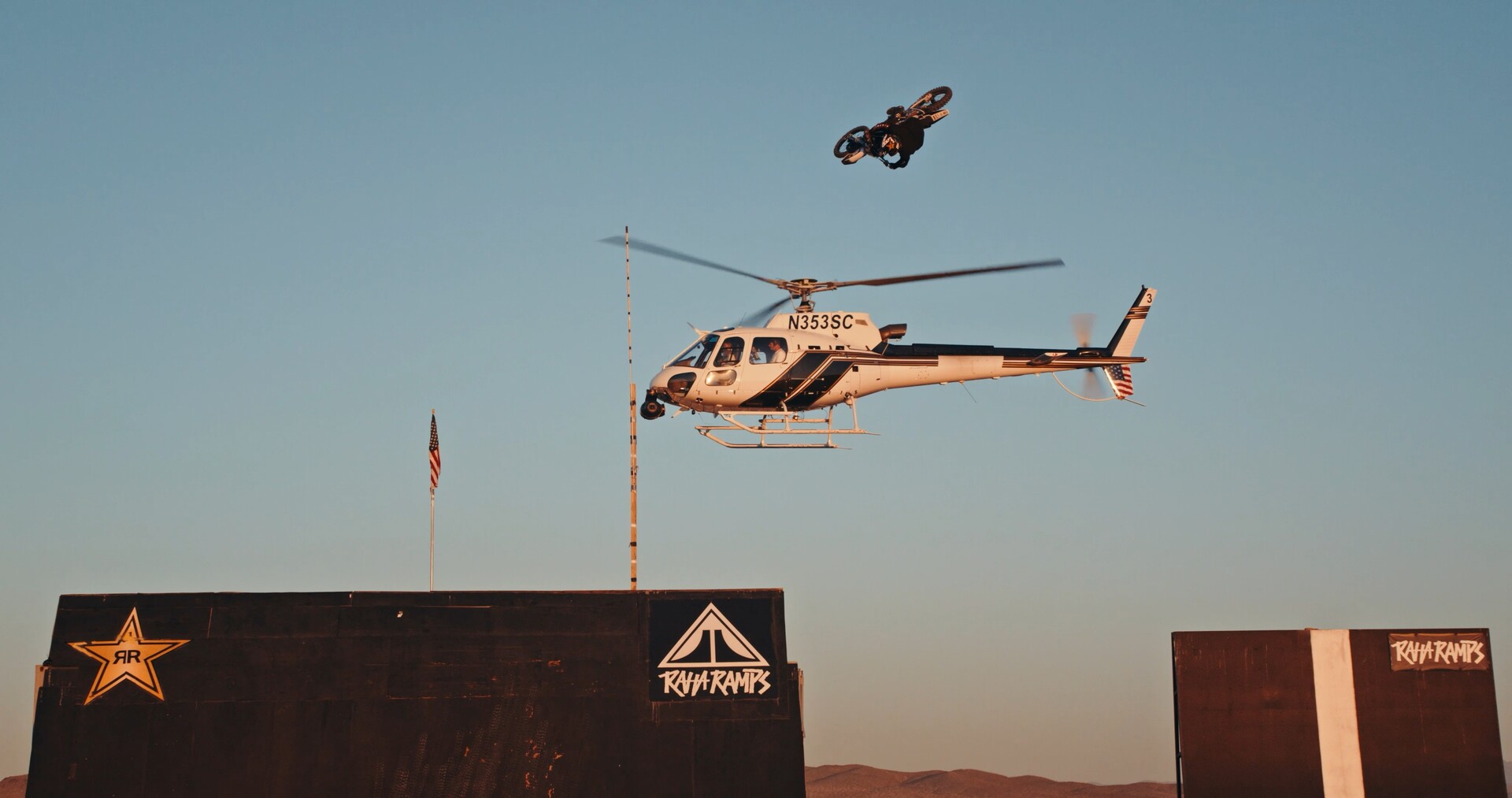 Colby Raha riding motocross at RahVille training facility