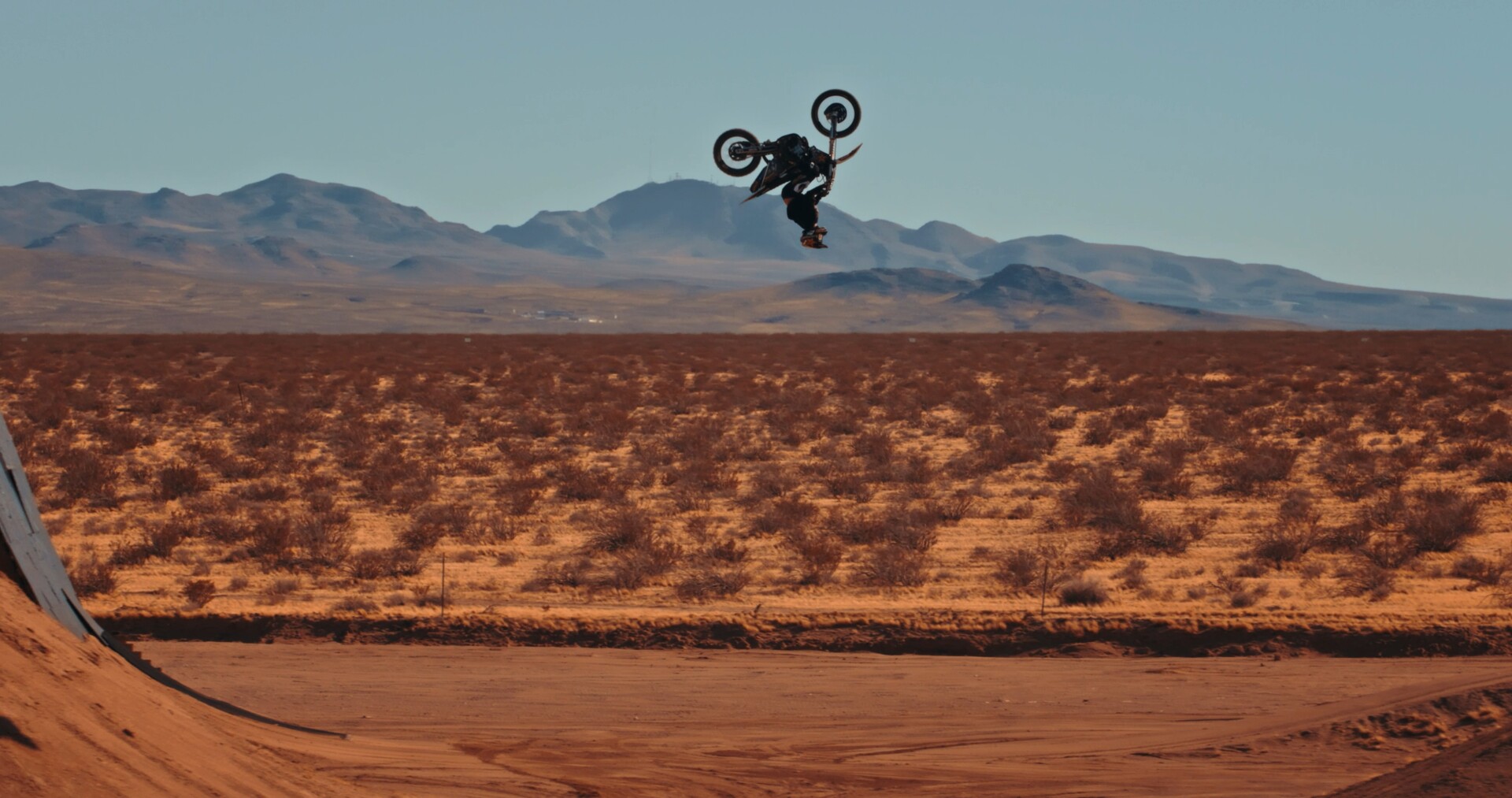 Colby Raha riding motocross at RahVille training facility