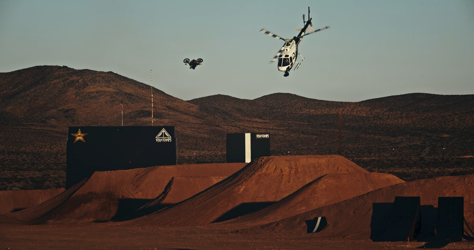 Colby Raha riding motocross at RahVille training facility