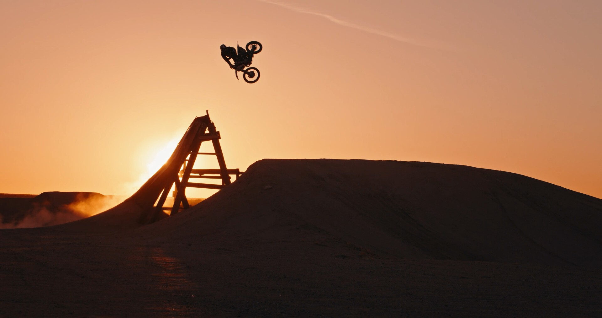 Colby Raha riding motocross at RahVille training facility